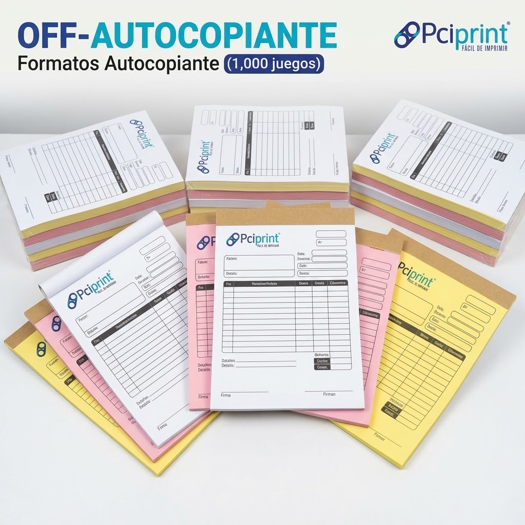 Formatos Autocopiante (1,000 juegos)