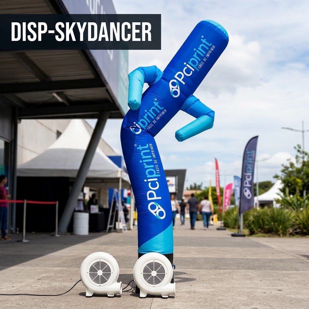 Sky Dancer Sublimado con Ventilador (.75x3 m)